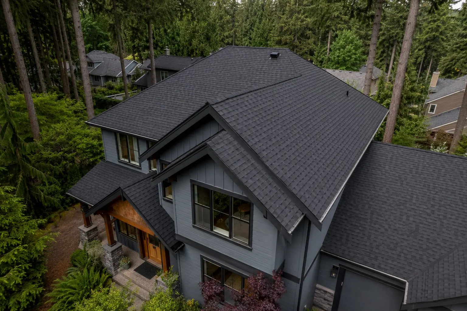 A woodland roofline — roof detail
